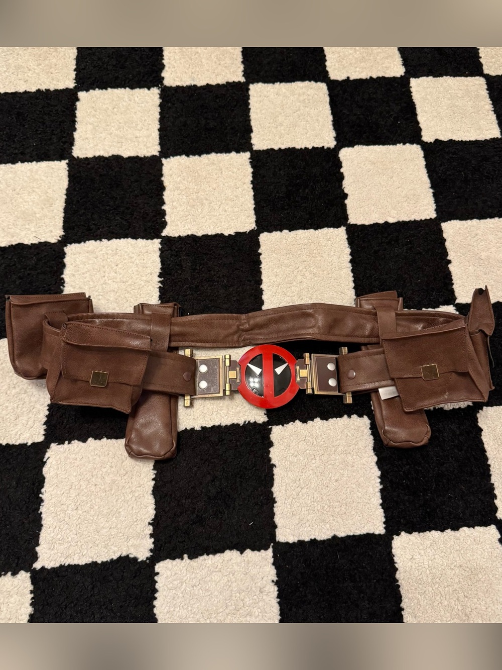 Deadpool & Wolverine Brown Costume Utility Belt Men’s Size L/XL